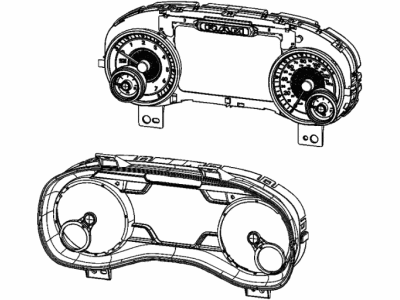 2021 Ram 1500 Instrument Cluster - 68505629AB