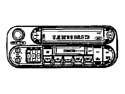Mopar 5091606AD Radio AM/FM/Cassette With CD