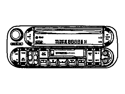 Mopar 5091609AB Radio AM/FM/Cassette With CD