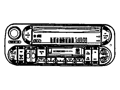 Chrysler 5091601AF RADIO AM/FM/Cassette With CD