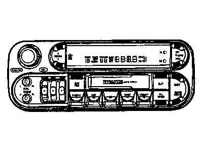 Mopar 5091505AD Radio AM/FM/Cassette With CD Control