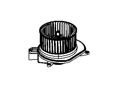 Dodge 68038826AA MOTOR Blower with Wheel