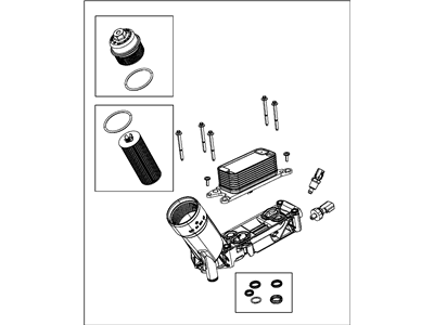 Mopar 68105583AA Adapter Engine Oil Filter Important 2014 New Part Number