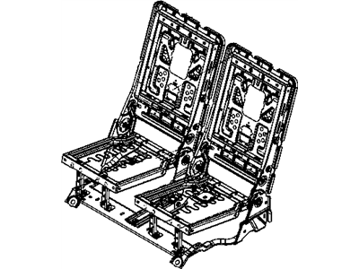 Dodge 4610253AF FRAME ASSEMBLY Seat 3rd Row