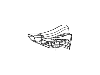 Ram 68148966AB DUCT Floor Right Lower