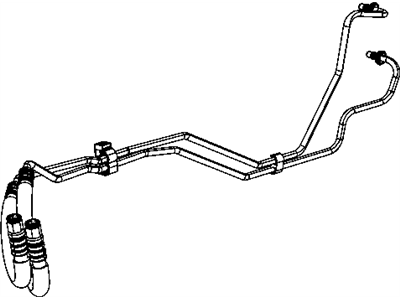 Dodge 55037865AE HOSE AND TUBE Oil Cooler Pressure and Return