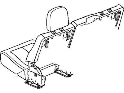 Ram 5143797AA LATCH Seat 40% Outboard