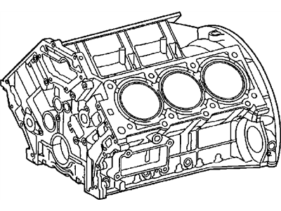 Chrysler 5114264AA BLOCK Engine cylinder With fitted pistons See Note: