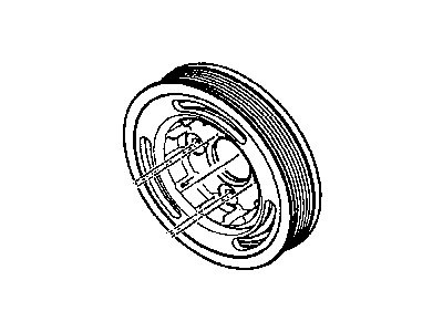 Jeep 5072669AA PULLEY Crankshaft