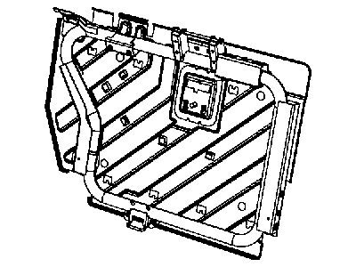 Jeep 68039679AA FRAME Rear Seat Back Right