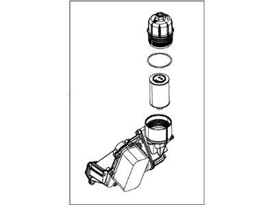 Jeep 68477666AA FILTER/COOLER ASSEMBLY Oil