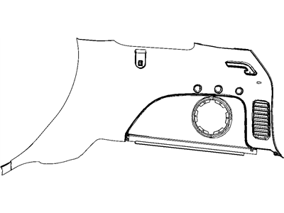 Jeep 1GU361D3AE PANEL Quarter Trim