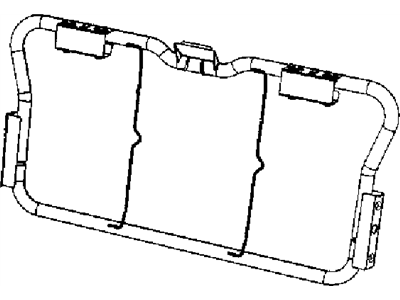 Jeep 68002962AA FRAME Rear Seat Back