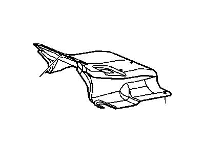 Ram 68197754AC SILENCER Floor Pan Front Tunnel