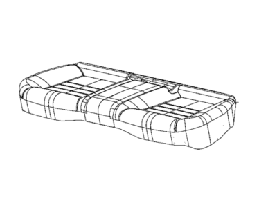 Dodge 5XZ61DX9AA COVER Rear Seat Cushion