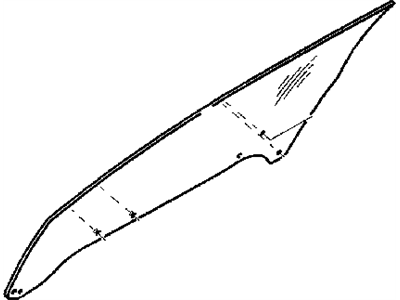 Dodge MR264302 GLASS Front Door