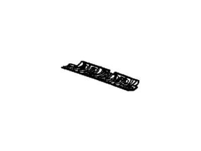 Jeep 1YV24DX9AA MOLDING Windshield Center, Includes Visor Snap In Center Supports