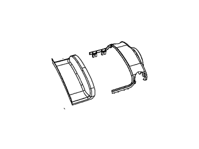 Jeep 6DD04DX9AA SHROUD Steering Column