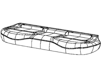 Jeep 6SJ28LXHAA Cover - Rear Seat Cushion