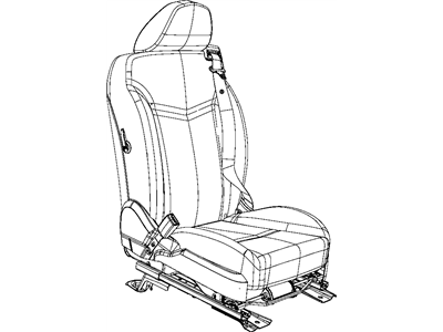 2012 Chrysler 200 Seat Belt - 1JV71DX9AA