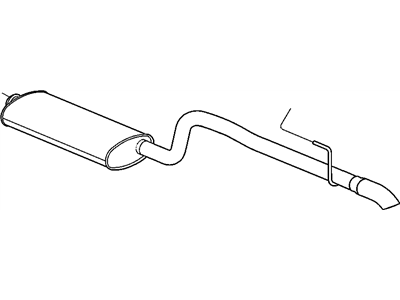 Jeep 52101239AB MUFFLER AND TAILPIPE Exhaust
