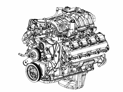 Ram R8154341AA ENGINE Long Block SERVICE WARNING: If The Original Engine Has Experienced A Catastrophic Failure - Including Piston, Cylinder Bore, Valve, or Valve Seat Failure -TheIntake Manifold Must Be Replaced With A New Manifold.