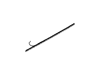 Mopar WG18WS2AC Body Side Molding, Silver, Front Passenger Side