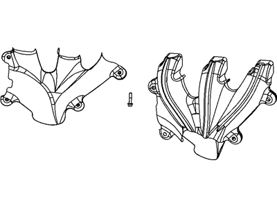 Mopar 4666088AC Heat Shield, Outer Passenger Side