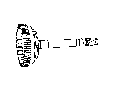 Ram 52119883AB HUB AND SHAFT Underdrive Clutch Includes Orifice Plug