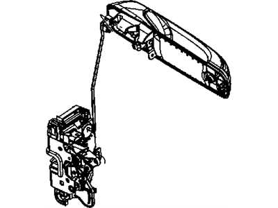 Ram 55397565AA LINK KEY CYLINDER TO LATCH Front Door
