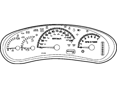 Chrysler 4883148 COVER Instrument Cluster