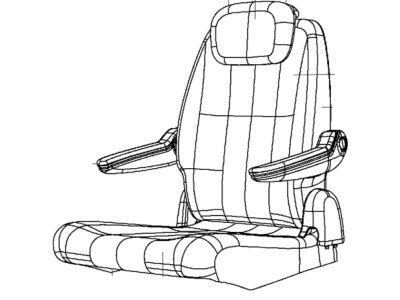 Dodge 5YC01BD1AA COVER Rear Seat Cushion