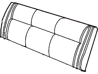 Dodge XG78XDVAA COVER Rear Seat Back