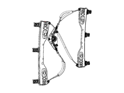Mopar 68227255AA Regulator Front Door Window