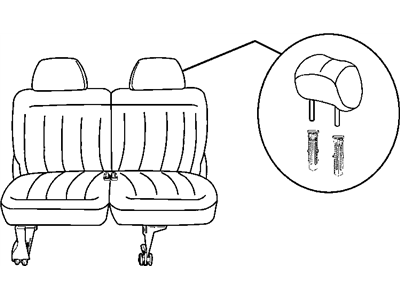 Dodge ZA571D5AA SEAT BACK 50/50 BENCH Left