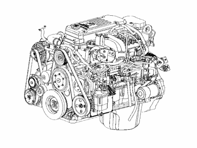 Dodge R8003550AA ENGINE Long Block See Note