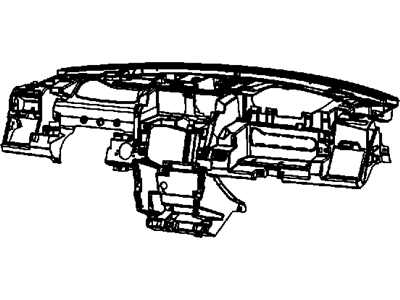 Dodge 1GA40XDVAD PANEL Instrument Panel