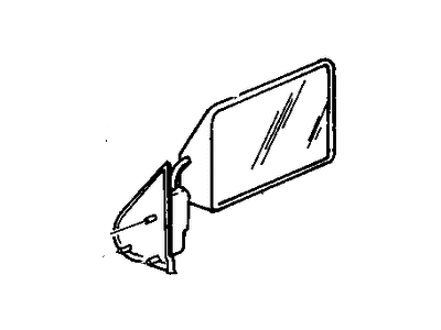 1993 Dodge D150 Car Mirror - 4339307
