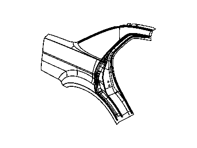 Chrysler 68055347AA PANEL Body Side Aperture Rear Outer