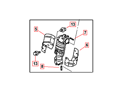 Chrysler Sebring Catalytic Converter - MN135544