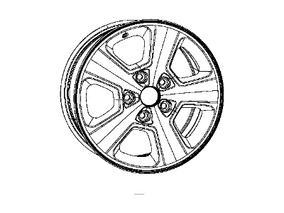 Jeep Spare Wheel - 1VH39GSAAC