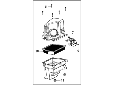 Jeep Air Filter Box - 68240300AB