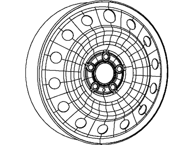 Dodge 68206561AA WHEEL Steel