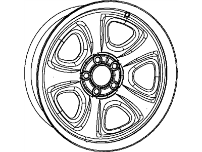 Dodge 4895425AE WHEEL Steel