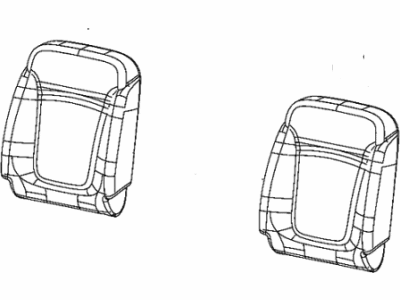 Jeep 6EN12U5NAA Cover - Front Seat Back