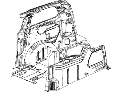 Ram 5RV97BD1AA PANEL Quarter Trim