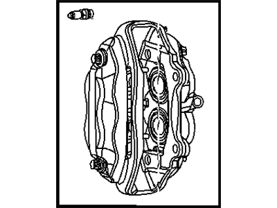 Jeep 68002159AA CALIPER ASSEMBLY Disc Brake Front