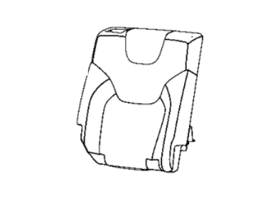 Jeep 6ST16DX9AD COVER Rear Seat Back Right