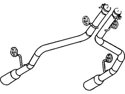 2002 Chrysler Prowler Exhaust Pipe - 4786487AI
