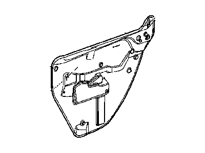 Dodge 5065171AD WATERSHIELD Rear Door